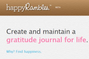 Happy Rambles, crear un diario de agradecimiento