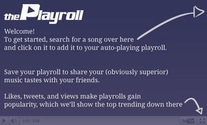 The Playroll, crear listas de videos para compartir