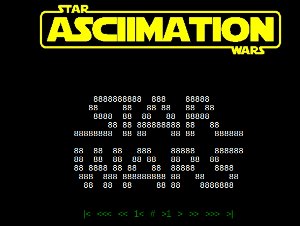 Star ASCIIMATION Wars - la película Star Wars con caracteres ASCII