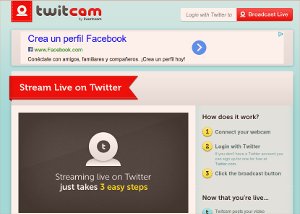 TwitCam - hacer transmisiones en vivo es súper fácil