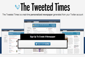 The Tweeted Times, crea un diario online con tus tweets más relevantes