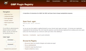 Gimp Plugin Registry, miles de extensiones, plugins y scripts gratuitos para Gimp