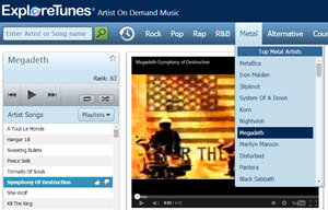ExploreTunes - buscador de música online gratis con más de 200 mil temas