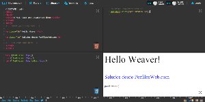 Liveweave - de los mejores editores online de código HTML5, CSS3 y Javascript