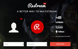 Restream - transmite tus partidas de videojuegos en multiples plataformas de streaming